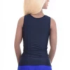 Smooth fine microfiber tank with a scoop neck and wide straps, keeping its slim shape through repeated washing.