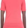 Soft breathable cotton tee with stretch, a low scoop neckline and short sleeves for easy everyday layering.