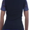 Soft cotton tee with a finer lace finish and stretch, a close long-sleeve shape for everyday dressed-up wear.