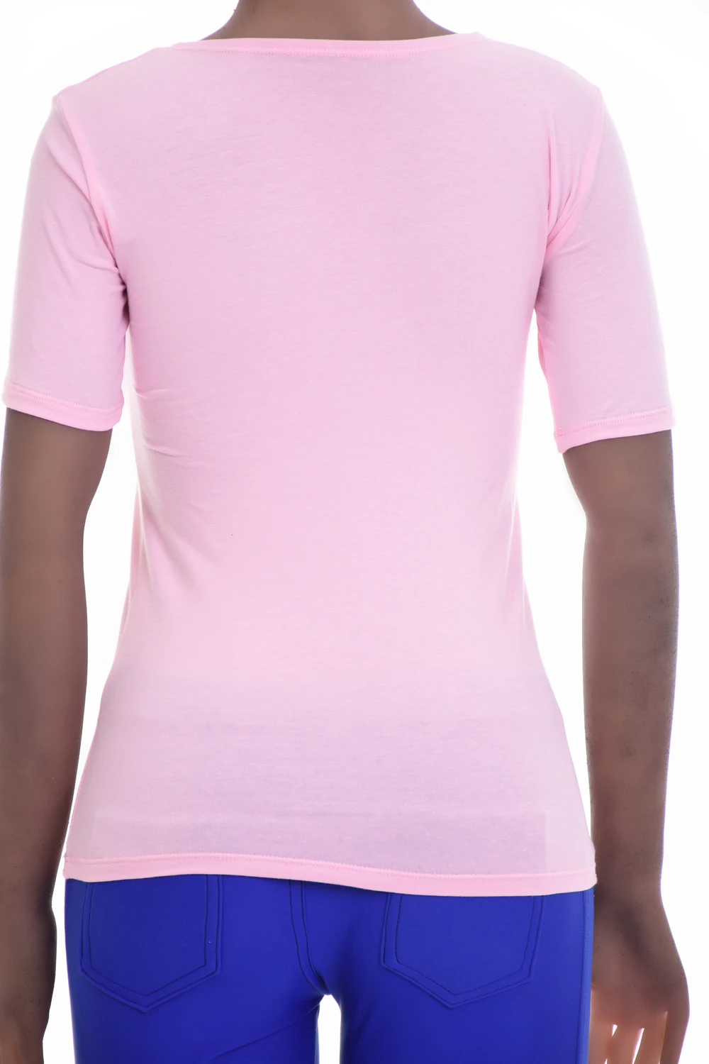 Soft Tiara Galiano cotton tee with a low scoop neckline and a close stretch fit for comfortable daily wear.