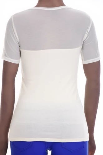 Soft Tiara Galiano cotton tee with a round neckline and a close stretch fit for comfortable daily wear.