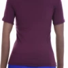 Soft cotton tee with a V-neckline and short sleeves, a close body-skimming layer that keeps its shape.