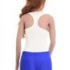 Women's tank bodysuit in cotton blend with bikini coverage and a secure gusset closure for all-day comfort.