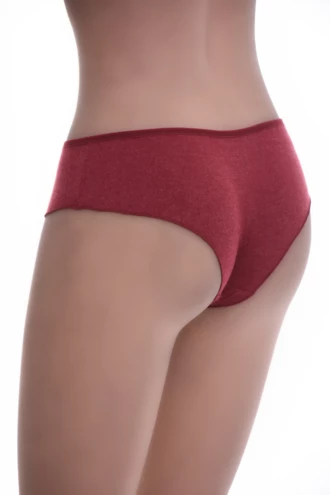 Soft wool-blend women's boyshorts with a squared leg and smooth low waistband, breathable everyday warmth for colder months.