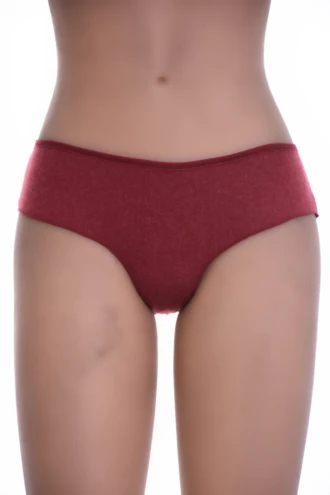 Women's wool-blend boyshorts by Tiara Galiano, knitted for warmth with full back coverage and a squared leg line.