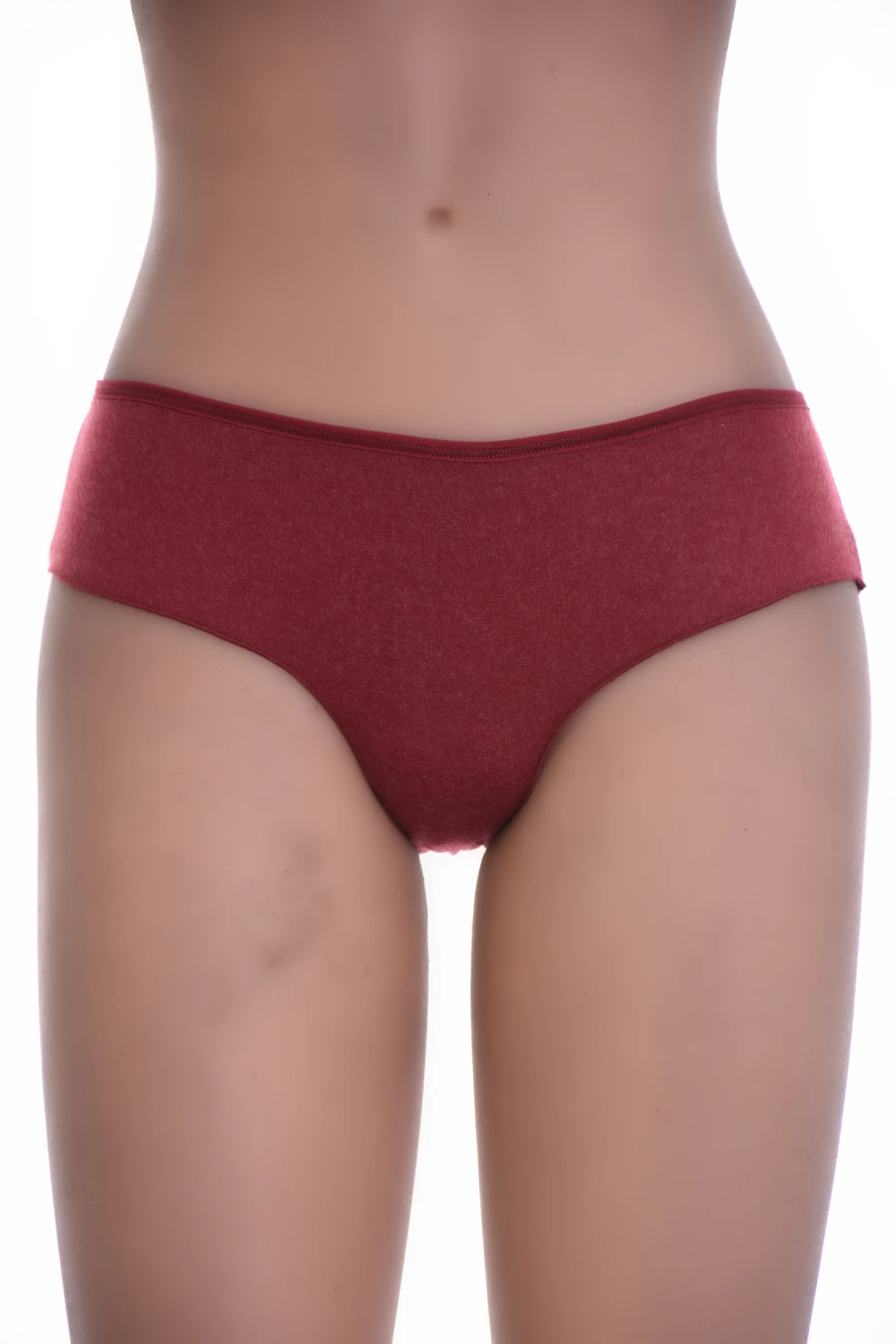 Women's wool-blend boyshorts by Tiara Galiano, knitted for warmth with full back coverage and a squared leg line.