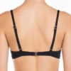 Black swimsuit with floral lace panels set into side cutouts and a fine beaded bust detail.