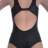 Clean scoop-front tank-style one-piece swimsuit with smooth straps and a softly cheeky back cut.