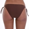 Brown tie-side bikini bottom in a warm sun-friendly neutral that wears like a second tan, low-key for outdoors.