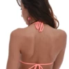Coral triangle bikini top in polyamide with light unpadded cups and slim cords that tie at the neck and back.