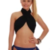 Tiara Galiano dark blue swim bottom in light quick-drying polyamide, an easy-wearing solid shade for swimming and sunbathing.
