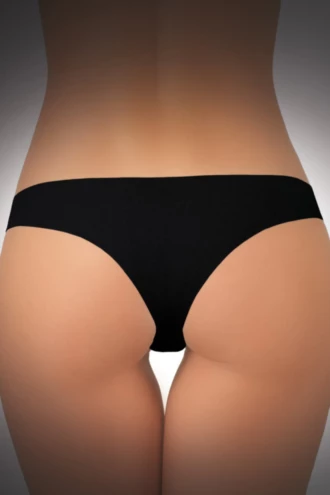 Invisible seamless cotton Brazilian panties for women, soft against the skin with a low, open everyday cut.