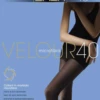 Black 40 denier OMSA Velour microfiber tights with a soft velvet-touch matte finish and all-way 3D stretch.