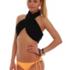 Orange tie-side bikini bottom in a warm orange, easy to pair with a printed or plain top for sunny days.