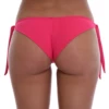 Raspberry Brazilian bottom in a rich raspberry pink that flatters a tan without going neon, bright for sunbathing.