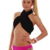Rich raspberry pink swim bottom with no ties and a cheeky back, smooth stretch fabric with a quick dry.