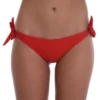 Tiara Galiano red cheeky bottom in light smooth Italian fabric with good stretch, a clean classic red for full sun.