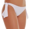 Tiara Galiano Brazilian swim bottom in stretchy polyamide-Lycra with adjustable bow ties, crisp and tan-flattering.