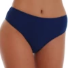 Tiara Galiano dark blue pull-on swim bottom in plus sizes, quick-drying and easy-wearing for the beach.