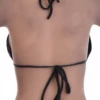 Triangle bikini top in polyamide with light unpadded cups and slim ties running to the neck and back.