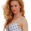 Underwire bikini top in polyamide with a hook-and-eye back, offered across a D-cup range for an adjustable hold.