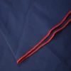 Dark blue microfiber short sarong by Tiara Galiano, a soft rectangular wrap that ties over a swimsuit at the hips.