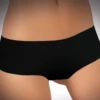 Soft seamless cotton boyshorts with a squared back for full coverage, laser-cut edges that leave no marks.
