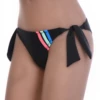 Tiara Galiano cheeky swim bottom with a V-shaped back and adjustable side ties for a relaxed beach fit.