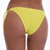 Cheerful yellow tie-side cheeky bikini bottom from the Tiara Galiano swim line, smooth and stretchy.